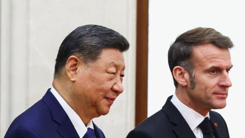 马克龙告诉习近平，中法必须克服“分歧”